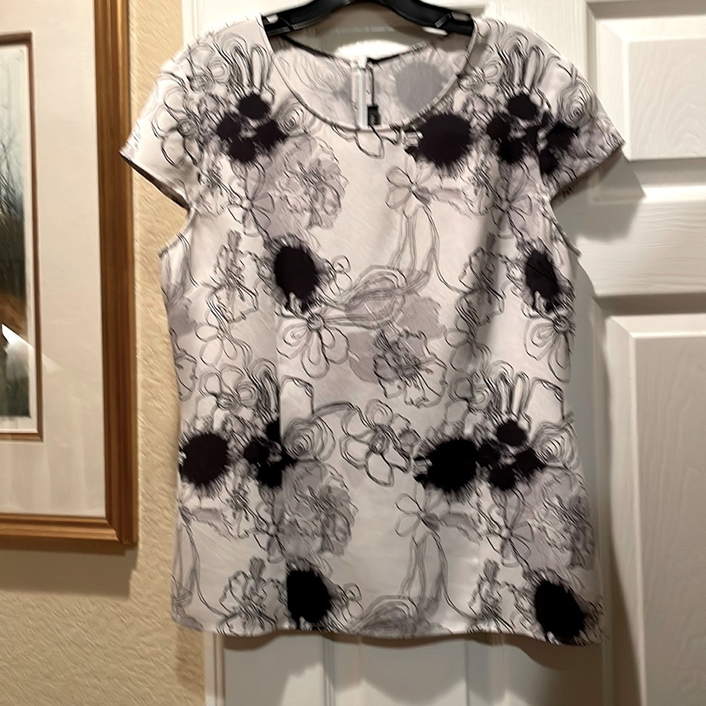 St John silk blouse